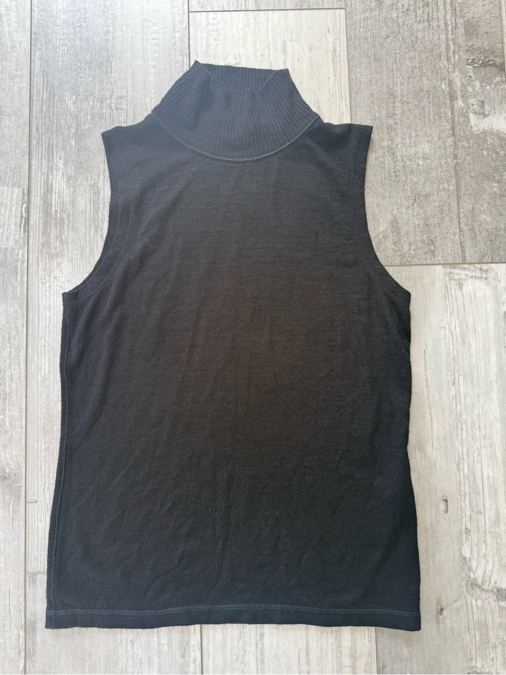 rag & bone Black Sleeveless Mock Neck Knit Top Small